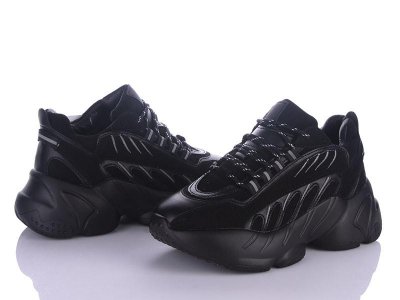 Кроссовки женские зима Violeta (36-41) 166-61 black (зима)