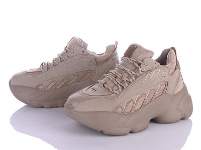 Кроссовки женские зима Violeta (36-41) 166-61 khaki (зима)