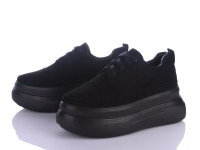 Кроссовки женские зима Violeta (36-41) 166-65 black (зима)