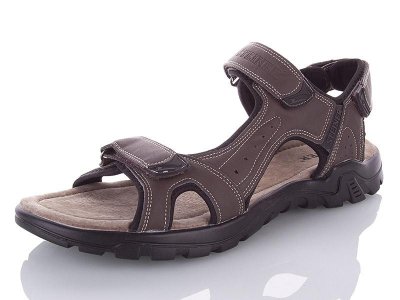 Босоножки мужские Steiner (47-49) D6827 d.brown батал (лето)