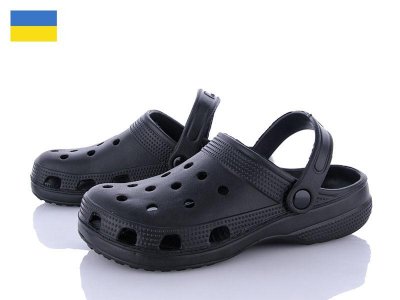 Кроксы подростковые Sanlin2 (36-41) SV018 черный (36-41) (лето)