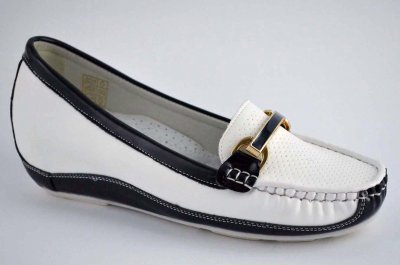 Мокасины женские Chunsen (36-41) 6363-3white-blue (деми)
