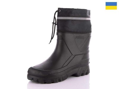 Сапоги мужские Олимп (41-45) AT69 black (деми)