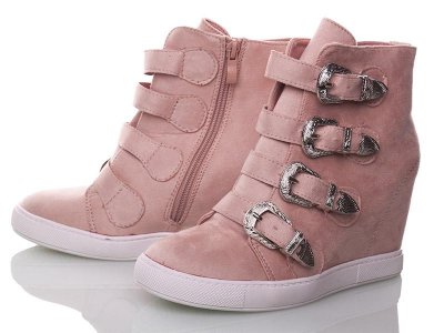 Сникерсы женские Zoom (36-41) AL128 pink (деми)