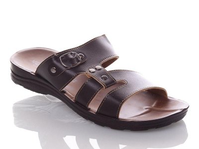 Шлепанцы мужские ShoesViento (43-47) 10138 black батал (лето)
