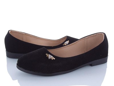 Туфли женские AiMeiDui (41-43) BAD20 black батал (деми)
