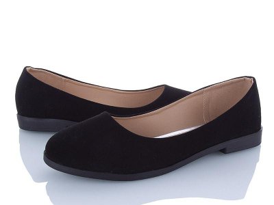 Туфли женские AiMeiDui (41-43) AD9 black батал (деми)