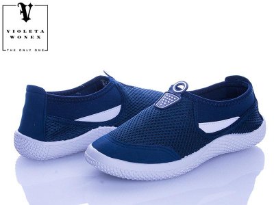 Слипоны подростковые Violeta (36-41) 16-101 d.blue (лето)