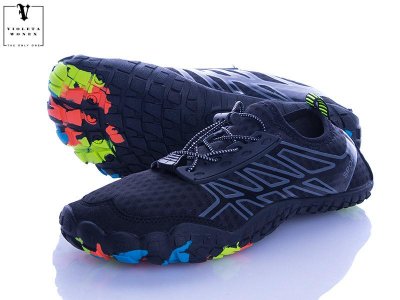 Кроссовки подростковые Violeta (36-41) 147-5 black (лето)