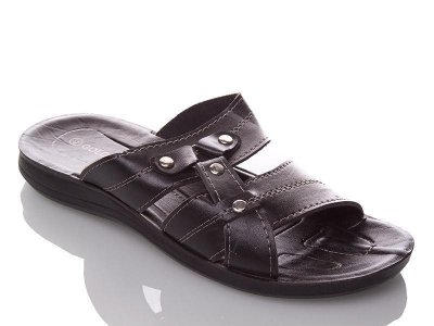 Шлепанцы мужские DeMur (40-44) MGoldstar black (лето)