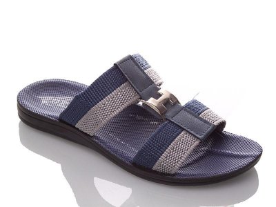 Шлепанцы мужские DeMur (40-45) MH blue-grey (лето)