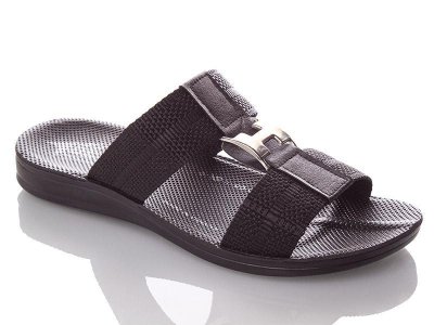 Шлепки подростковые DeMur (36-40) PH-black (лето)