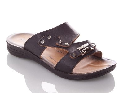Шлепки подростковые DeMur (36-40) PPolomax-A-black (лето)