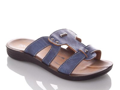 Шлепки подростковые DeMur (36-40) PPolomax-vogi-blue (лето)