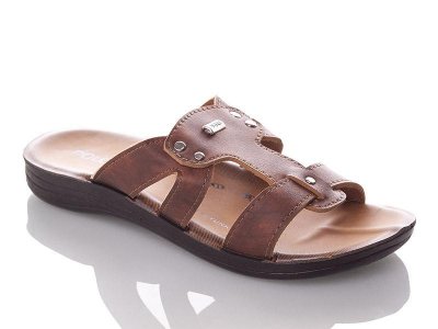 Шлепки подростковые DeMur (36-40) PPolomax-vogi-brown (лето)