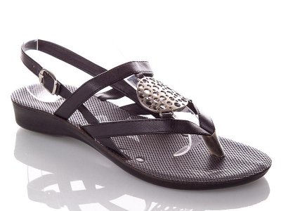 Босоножки женские DeMur (37-41) WMona-collar-black (лето)