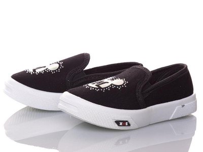Слипоны детские DeMur (26-30) G2850-001-mikki-black (деми)