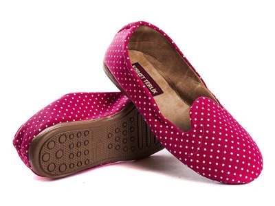 Балетки детские DeMur (30-35) GPeas-fuchsia (деми)