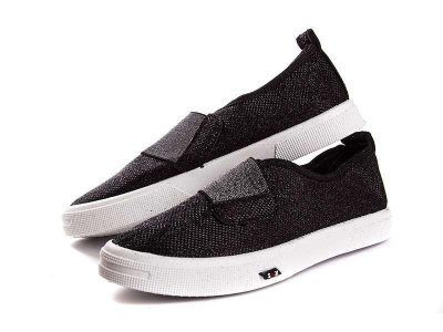 Слипоны детские DeMur (36-40) W2850-1-rezinka-black (деми)