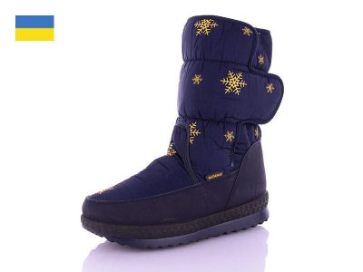 Дутики женские DeMur (36-41) G112 blue (зима)