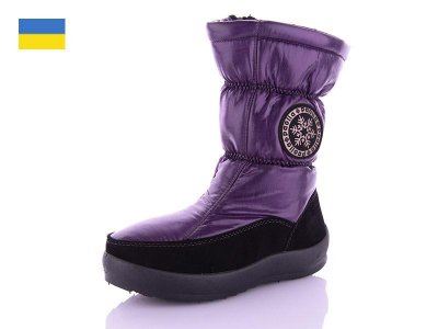Дутики женские DeMur (36-41) P22 purple (зима)