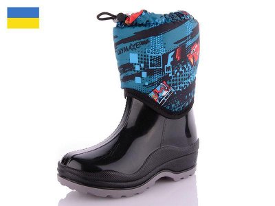 Сапоги детские для мальчиков зима DeMur (26-29) SDR tashka grey (зима)