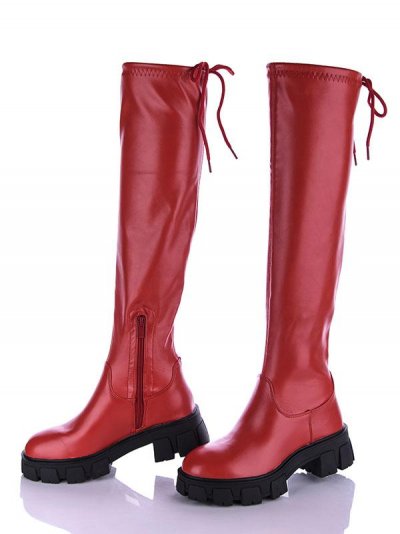 Сапоги женские Gollmony (36-41) 2098 red (деми)