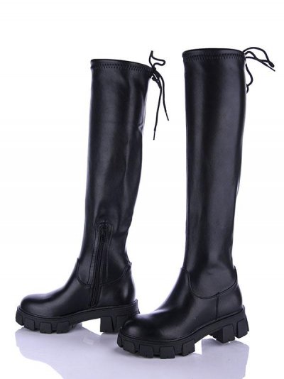 Сапоги женские Gollmony (36-41) 2098 black (деми)