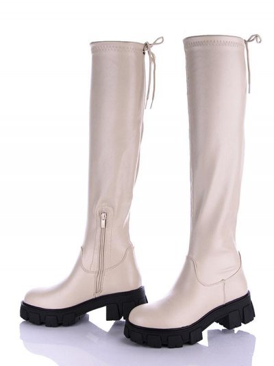 Сапоги женские Gollmony (36-41) 2098 beige (деми)