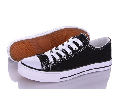 Кеды подростковые Violeta (36-41) 888-01 black (деми)