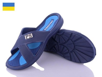 Шлепки подростковые Slipers (36-41) 231 navy (лето)