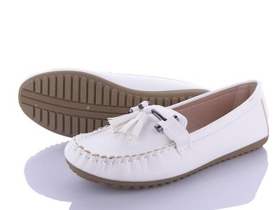 Мокасины женские Meideli (36-41) A159 white (деми)