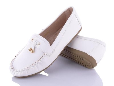 Мокасины женские Meideli (36-41) A150 white (деми)