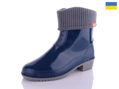 Сапоги женские Lenase (37-40) 203 синий (деми)