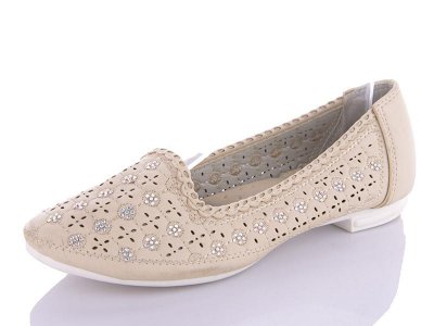 Балетки детские Леопард (32-37) E2 beige (лето)
