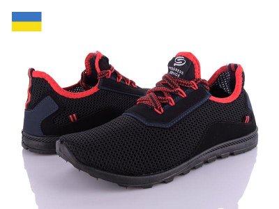 Кроссовки мужские Paolla (41-45) Progress 4104 черный (лето)