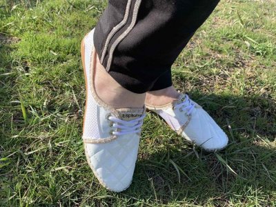 Мокасины женские DeMur (36-40) 002 white (лето)