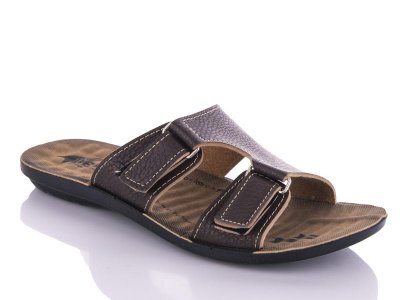 Шлепки подростковые DeMur (36-39) 5320 brown (лето)