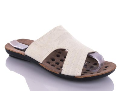 Шлепки подростковые DeMur (36-40) 7020 white (лето)