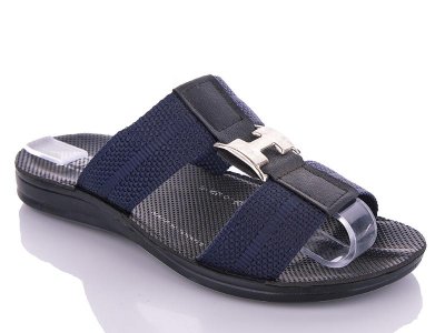 Шлепки подростковые DeMur (36-39) HP pr blue (лето)
