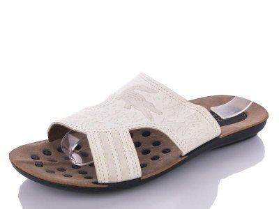 Шлепки подростковые DeMur (36-40) 7220 white (лето)