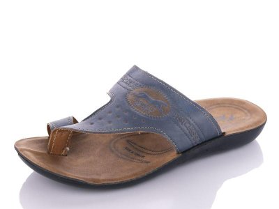 Шлепки подростковые DeMur (36-40) Ksoft p blue (лето)