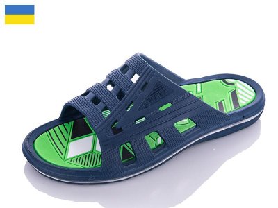 Шлепки подростковые Dago (37-40) Roksol П745 синий (лето)