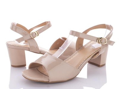 Босоножки женские Zahar (41-43) 068-10 apricot батал (лето)