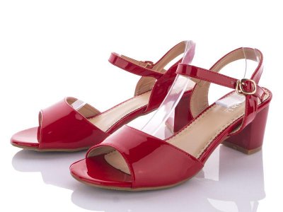 Босоножки женские Zahar (41-43) 068-10 red батал (лето)