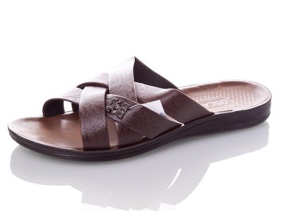 Шлепанцы мужские Oskar (41-45) 10310G brown (лето)
