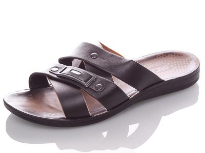 Шлепанцы мужские Oskar (41-45) 3515G black (лето)