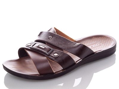 Шлепанцы мужские Oskar (41-45) 3515G brown (лето)