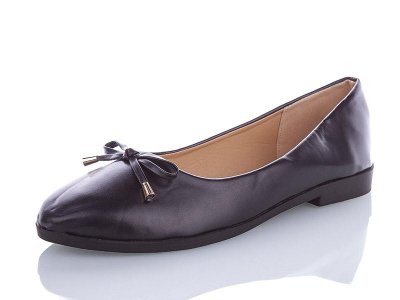 Балетки женские AiMeiDui (41-43) AD07 black батал (деми)