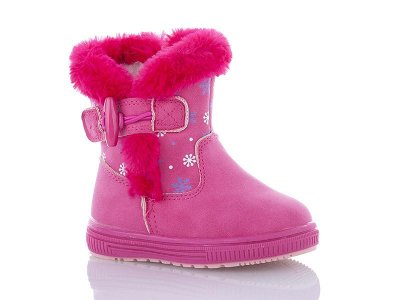 Ботинки детские зимние для девочек Eurobaby (21-26) X7256 d.pink (зима)
